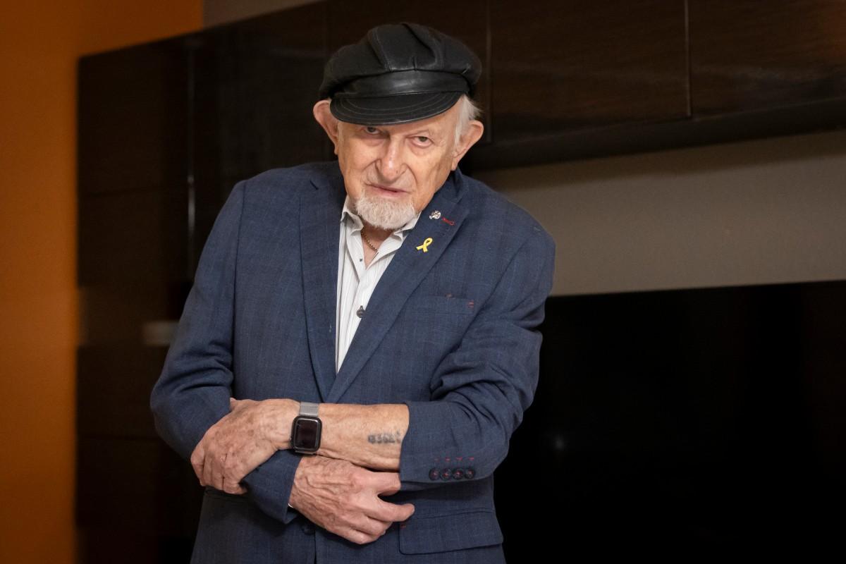 Portrait of Nate Leipciger, Canadian, aged 96